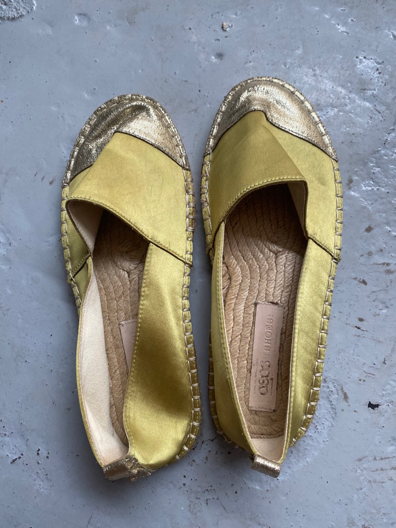 metallic espadrilles