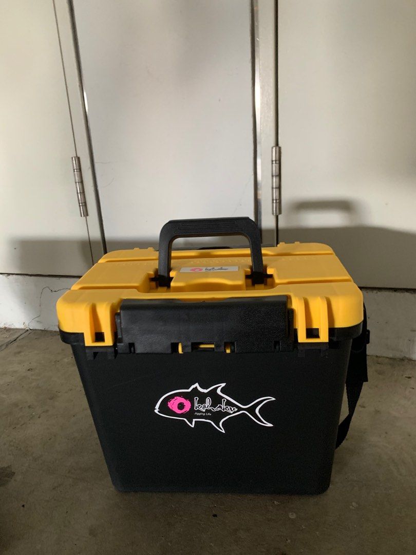 Yellow Fishing Tackle box , Sports Equipment, Fishing on Carousell
