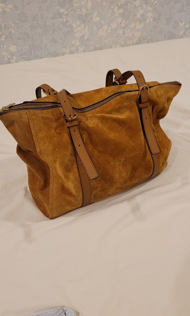 Fossil cheap suede handbag