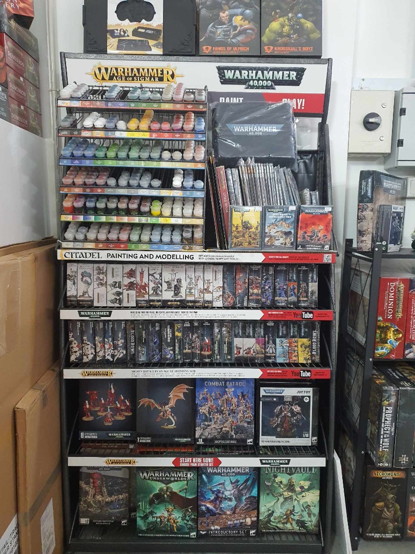 Games Workshop Paint Rack and Codices, Game Citadel