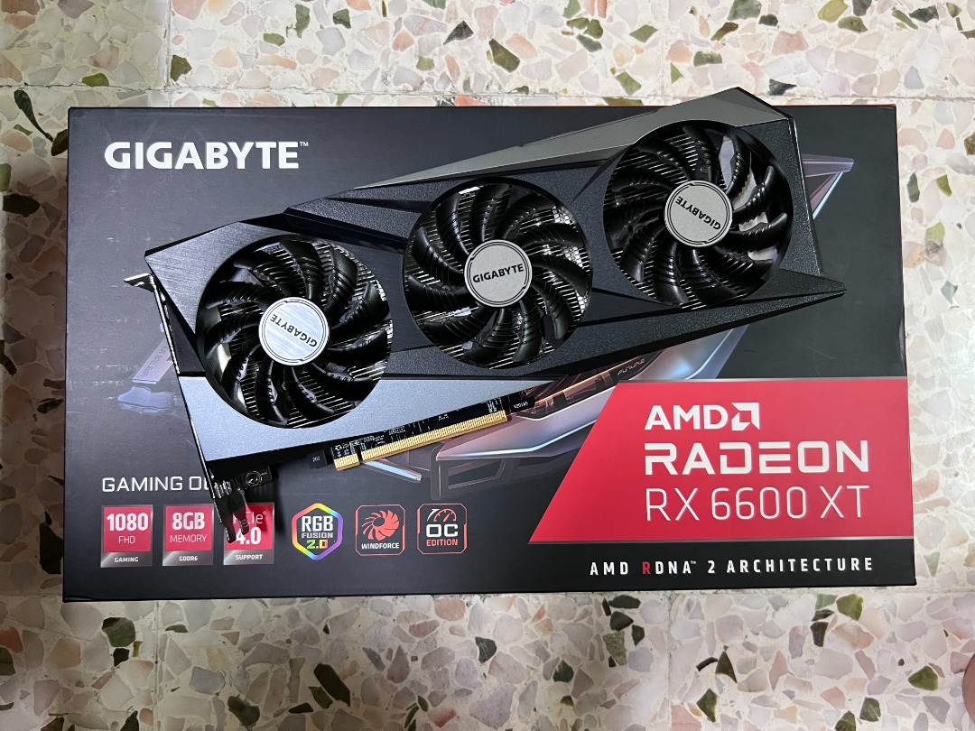 Gigabyte AMD Radeon RX 6600 XT Gaming OC Graphics Card 8GB GDDR6 ...