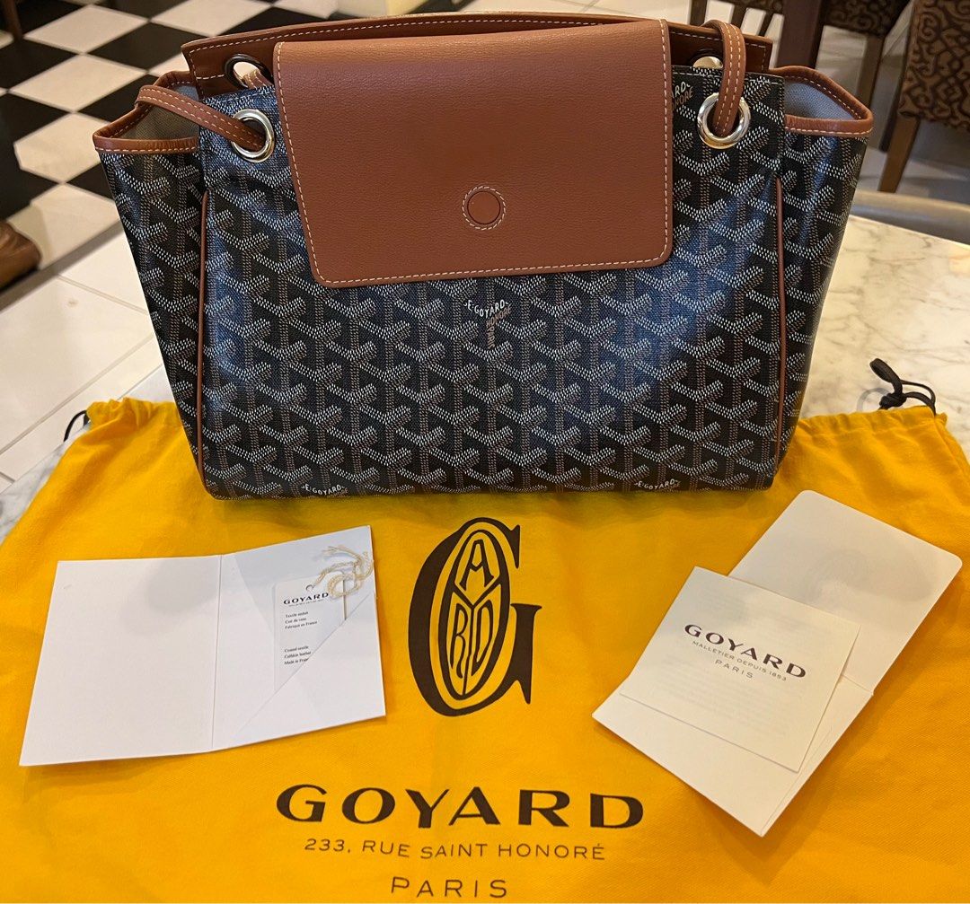 Goyard Rouette Black/Tan. Made in France. With care card, dustbag &  paperbag ❤️