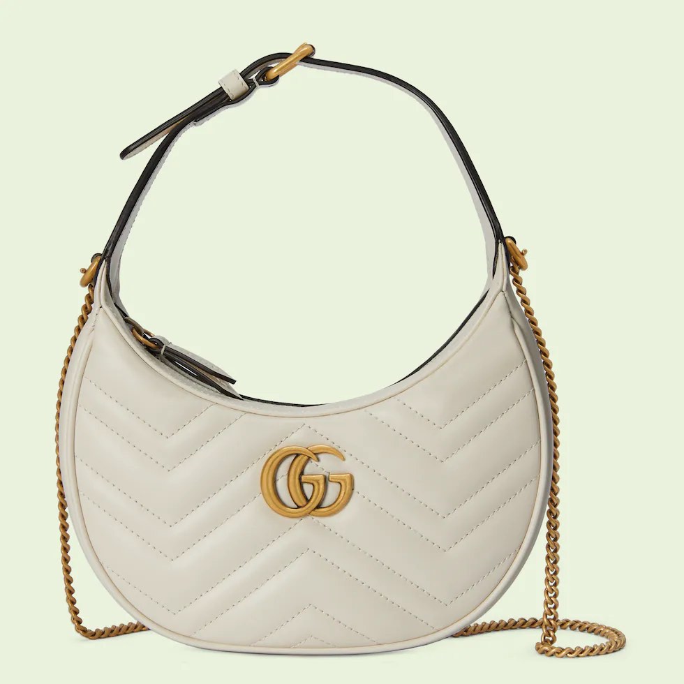 GUCCI GG MARMONT HALF-MOON-SHAPED MINI BAG, Luxury, Bags & Wallets on ...