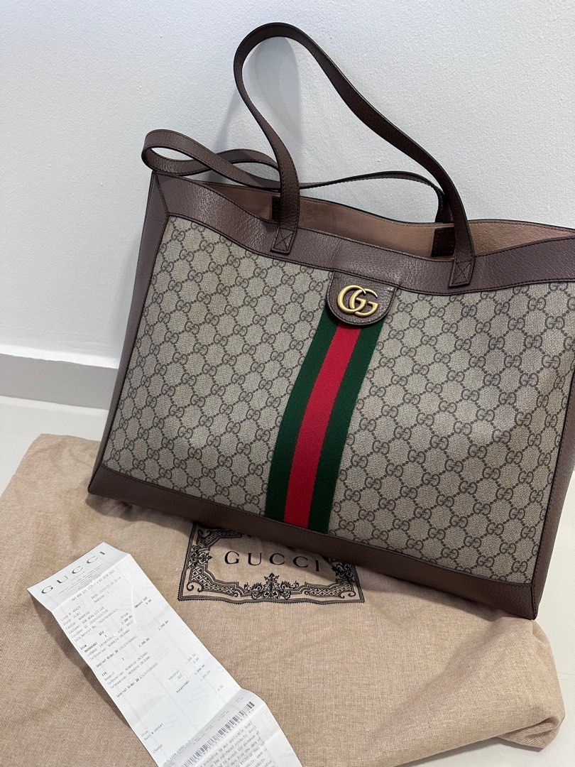 Gucci ophidia medium soft gg supreme canvas tote bag best sale