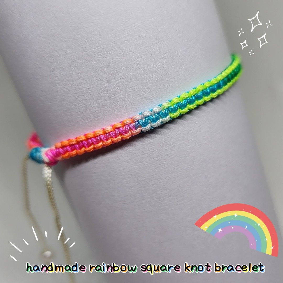 Rainbow bracelet clearance
