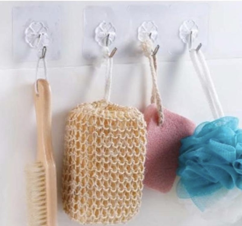 Heavy Duty Transparent Hook for Bathroom / Kitchen / Room (10pcs ...