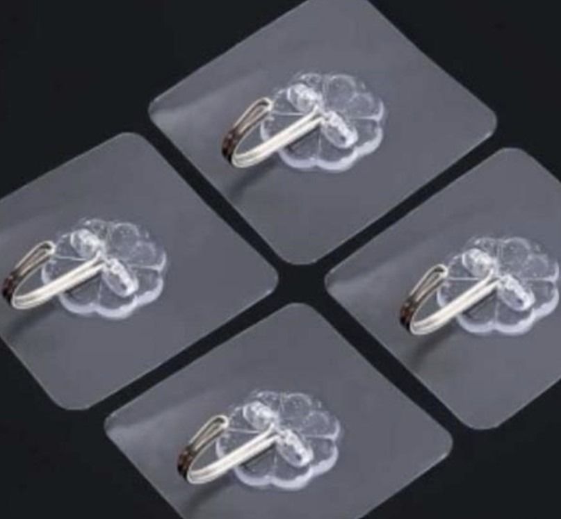 Heavy Duty Transparent Hook for Bathroom / Kitchen / Room (10pcs ...