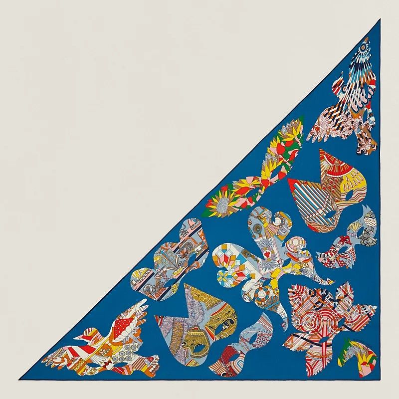 ≪23SS★≫HERMES ジェアン Bal de Soie カシミヤシルク Hermes cashmere/silk giant triangle Bal de Soie, Luxury