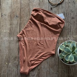 H&M rust color tube onepiece swimsuit