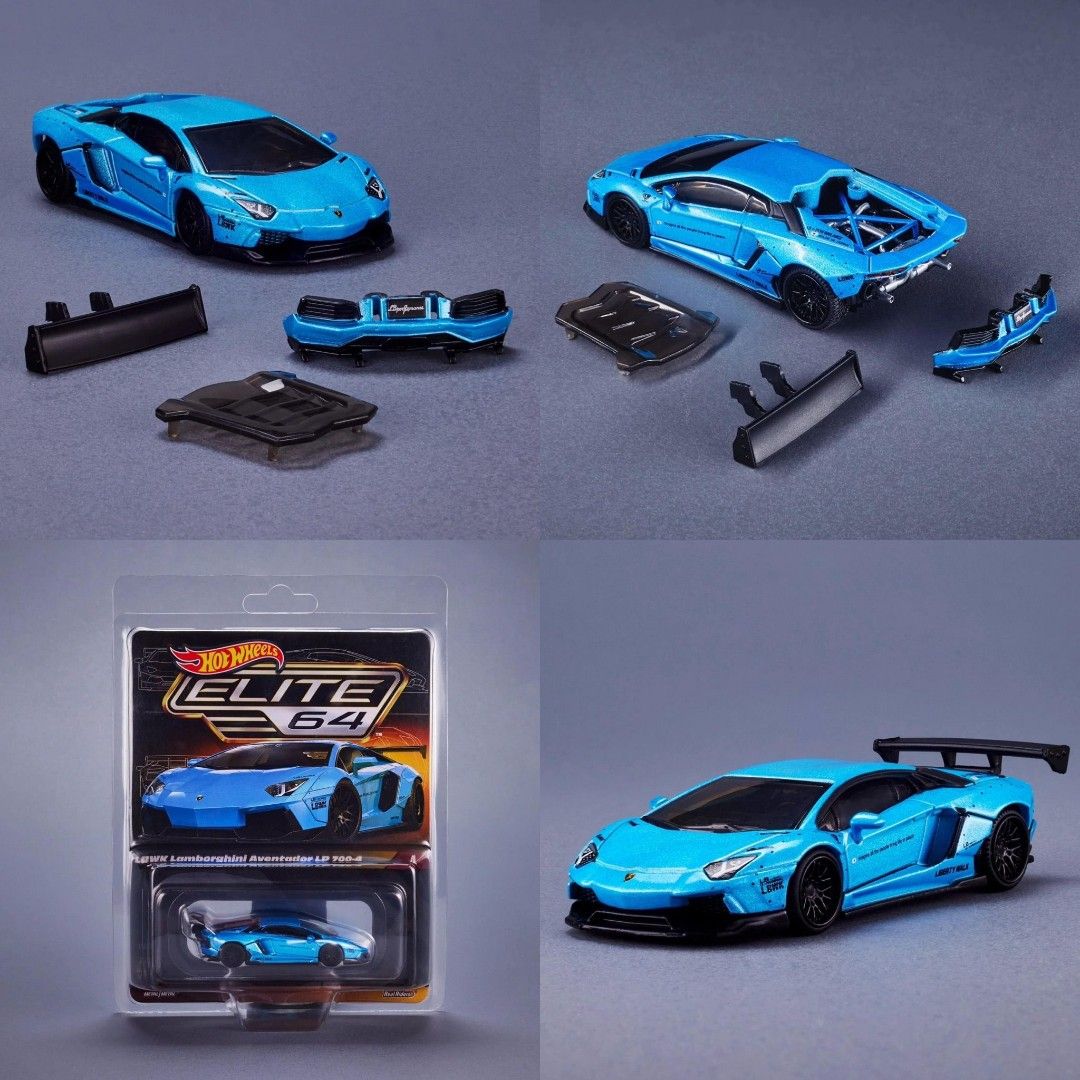 Hot Wheels Elite 64 Lamborghini Aventador LP LBWK, Toys