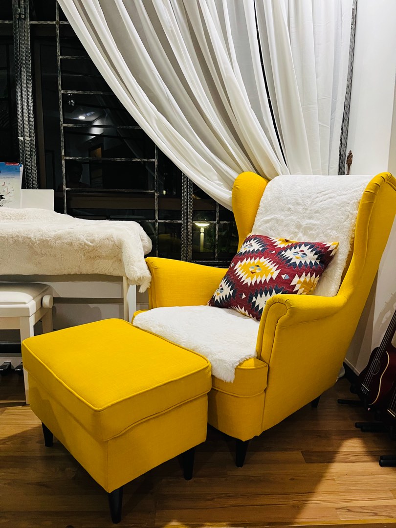 Ikea Armchair with footstool Furniture Home Living Furniture
