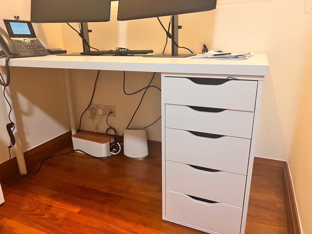 Ikea linnmon alex online desk for sale