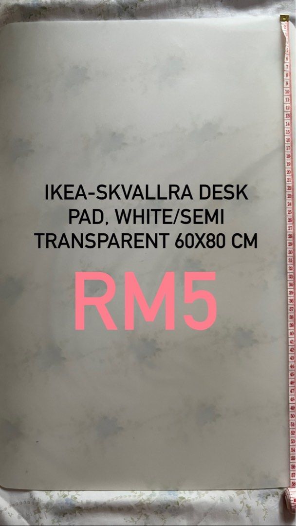 Ikea desk pad transparent 60x80 Everything Else Others on Carousell
