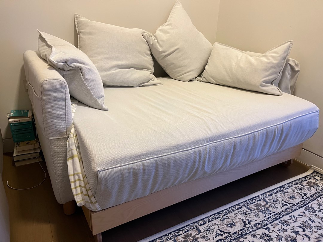 Ikea extra deep sofa fold out to a double bed furniture home living