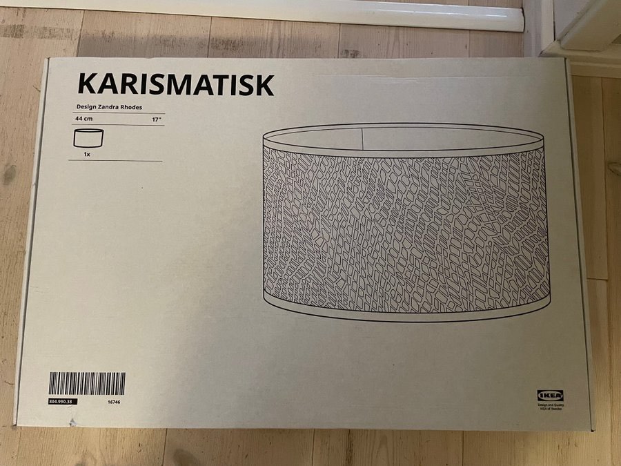 IKEA Karismatisk lamp shade & Floor lamp base., Furniture & Home Living