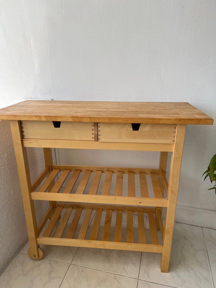 IKEA kitchen island table - must go today!, Furniture & Home Living ...