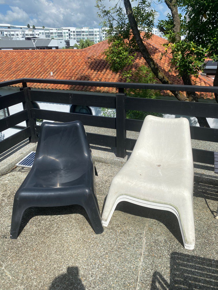 Ikea plastic Outdoor chairs, Furniture & Home Living, Outdoor Furniture