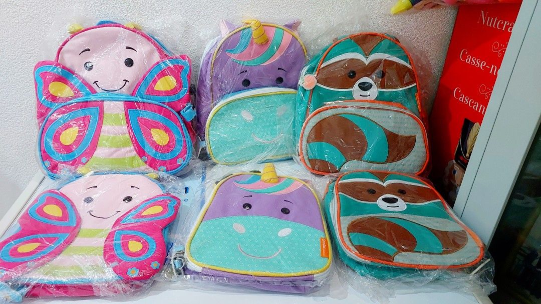 Infantile Zoo Animals Kids Bag Lunchbag Set on Carousell