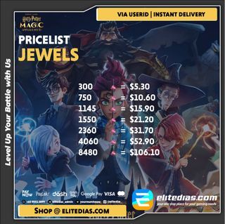 [INSTANT] Cheapest Harry Potter Magic Awakened Jewels Top Up | Available 24/7 | Instant Delivery | Authorised Reseller | Harry Potter