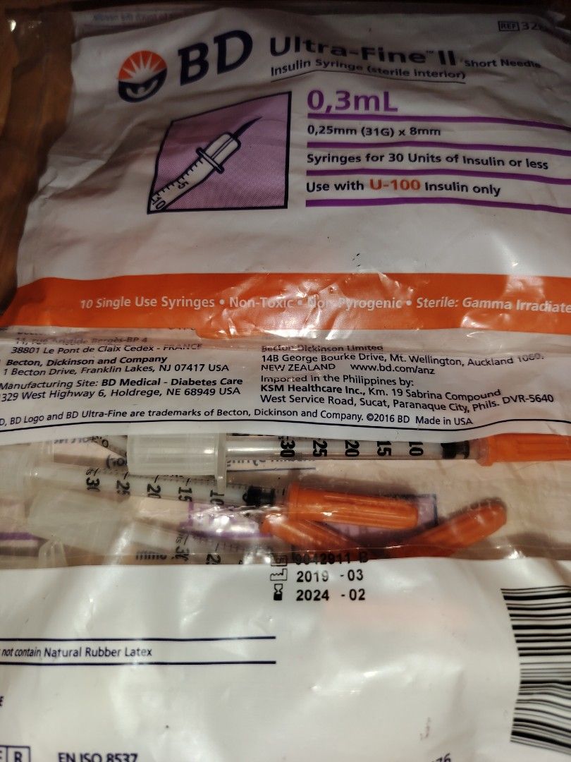 Insulin Syringe (Short needle) BD Ultra Fine II on Carousell Insulin Syringe (Short needle) BD Ultra Fine II on Carousell