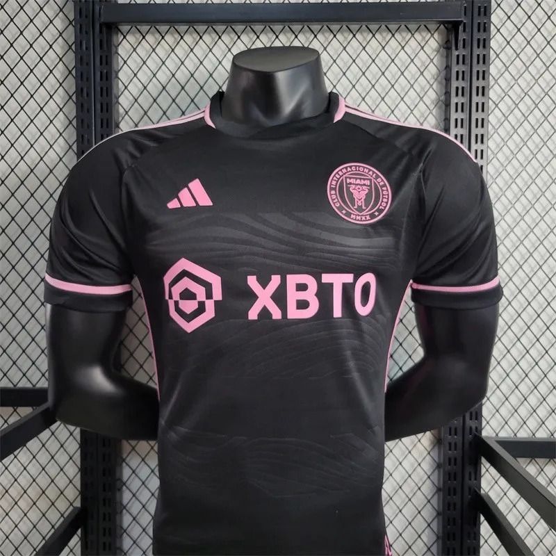 Inter Miami CF 2021 Adidas La Palma Authentic Away Soccer Jersey with Sponsor Logo - Black 2XL