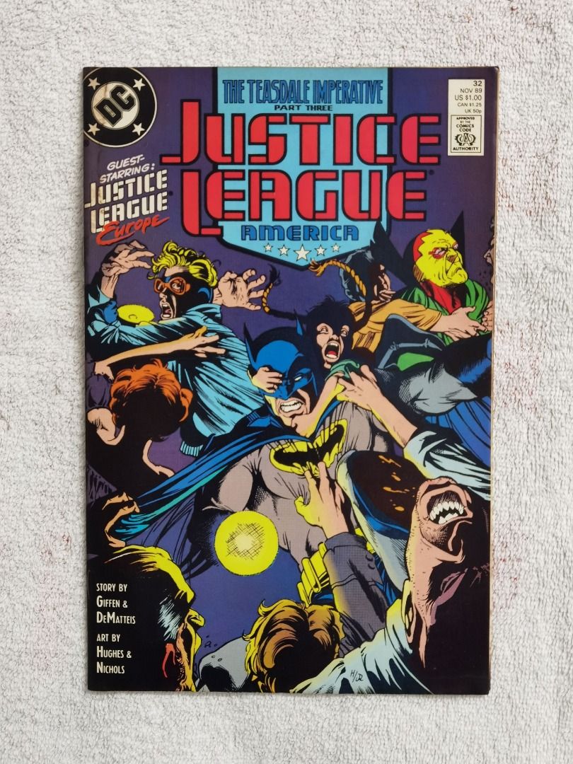 Justice League America (1987) issue 32. The Teasdale Imperative RM35,  Hobbies & Toys, Books & Magazines, Comics & Manga on Carousell