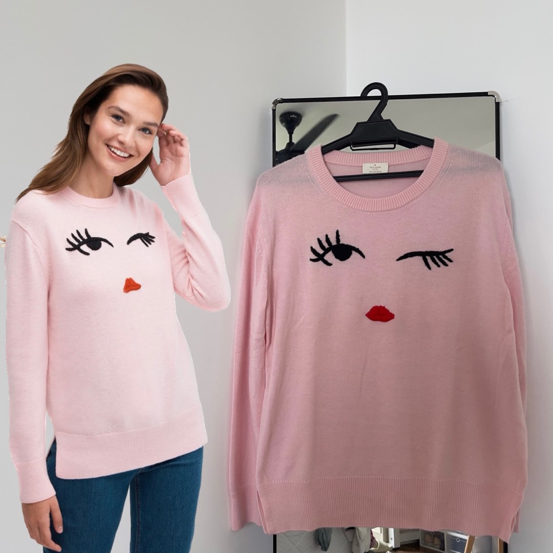 Kate spade pink sweater deals