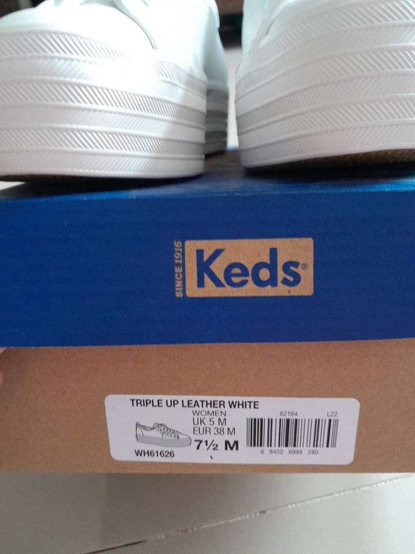 Keds triple up leather white on Carousell