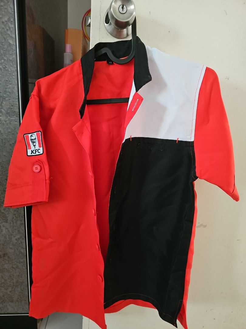 KFC UNIFORM, Men's Fashion, Tops & Sets, Sets & Coordinates on Carousell