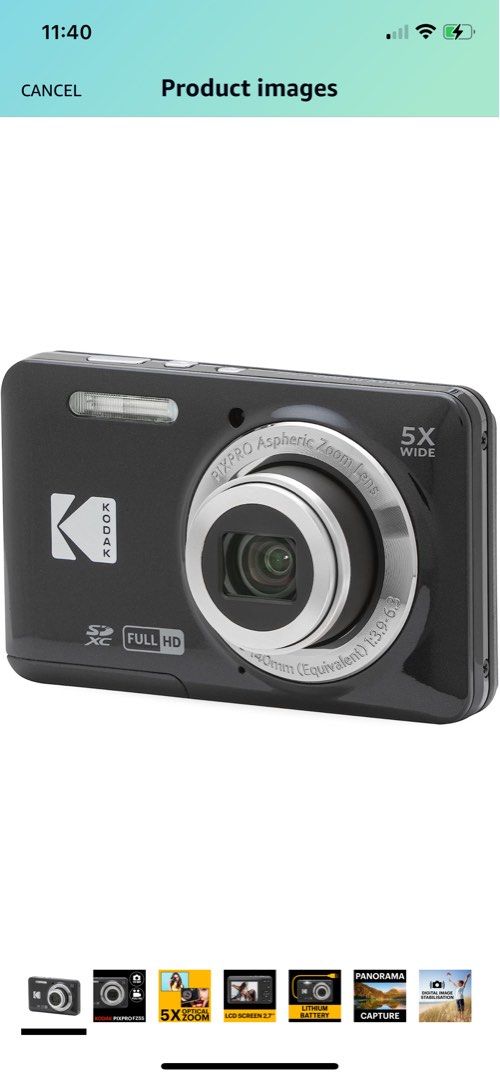 Kodak PIXPRO FZ55 Digital Camera Black, Photography, Cameras on Carousell