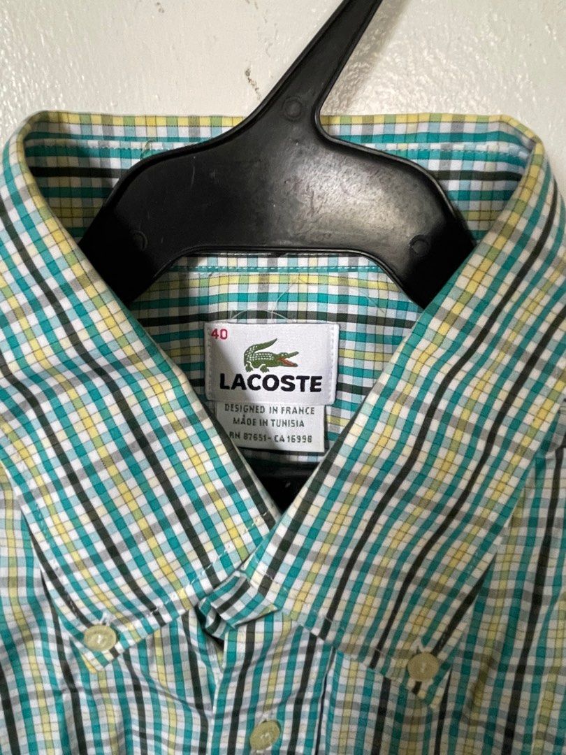Plaid lacoste deals