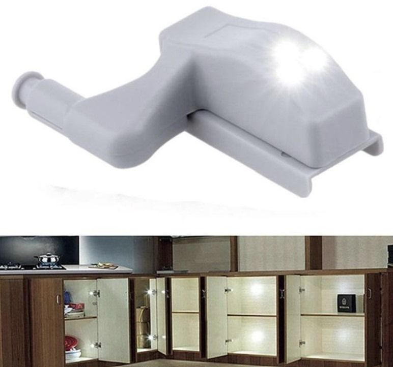 LED Bright Light Sensor for Wardrobe / Cupboard / Cabinet Hinge ...