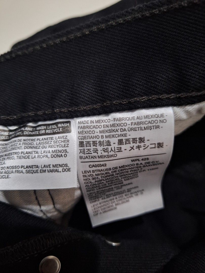 Levis 501 charcoal black, Men's Fashion, Bottoms, Jeans on Carousell