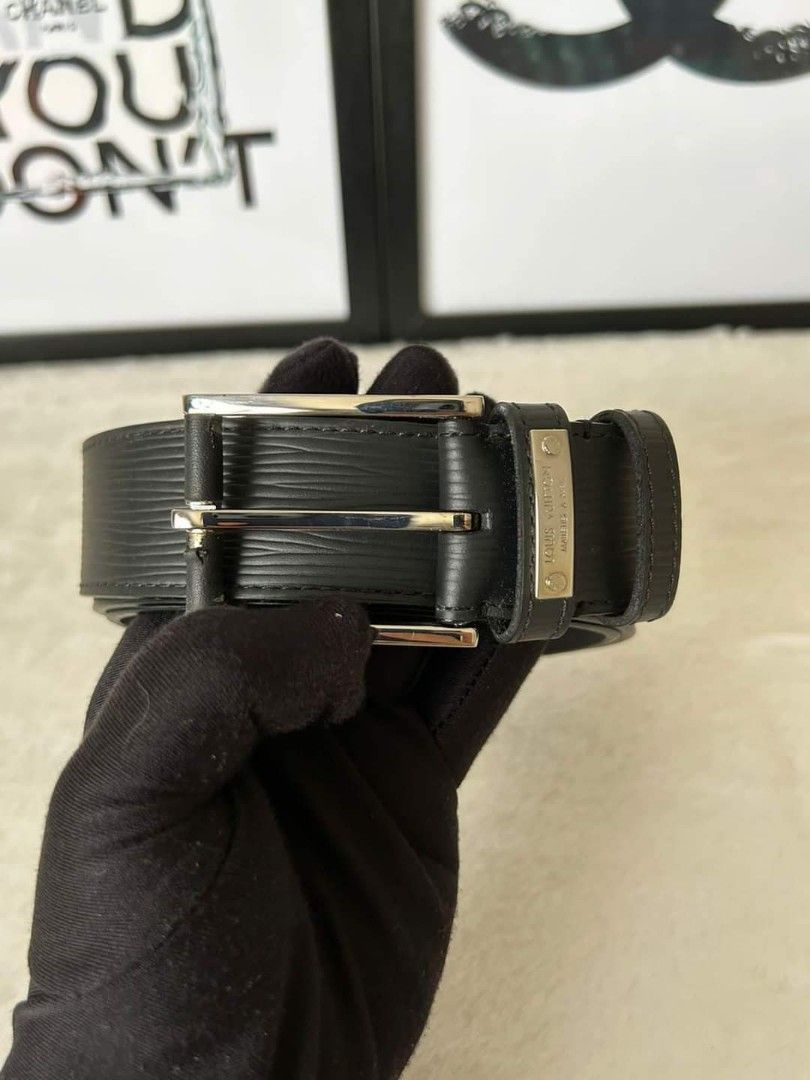 Louis Vuitton Legend Crocodile 35MM Belt - Black Belts