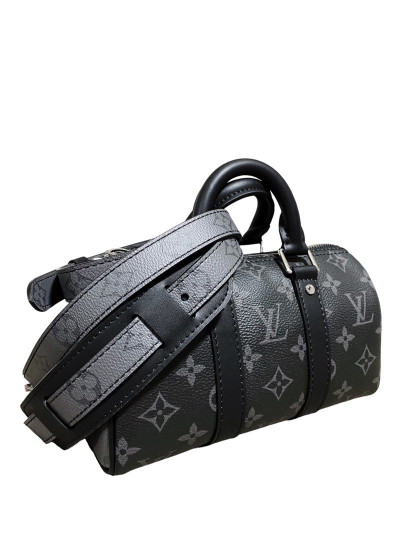 LV LV Unisex Keepall XS Monogram Coated Canvas Cowhide Leather in 2023