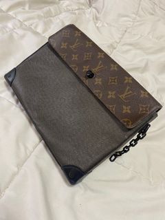 lv men Clutch bag, Luxury, Bags & Wallets on Carousell