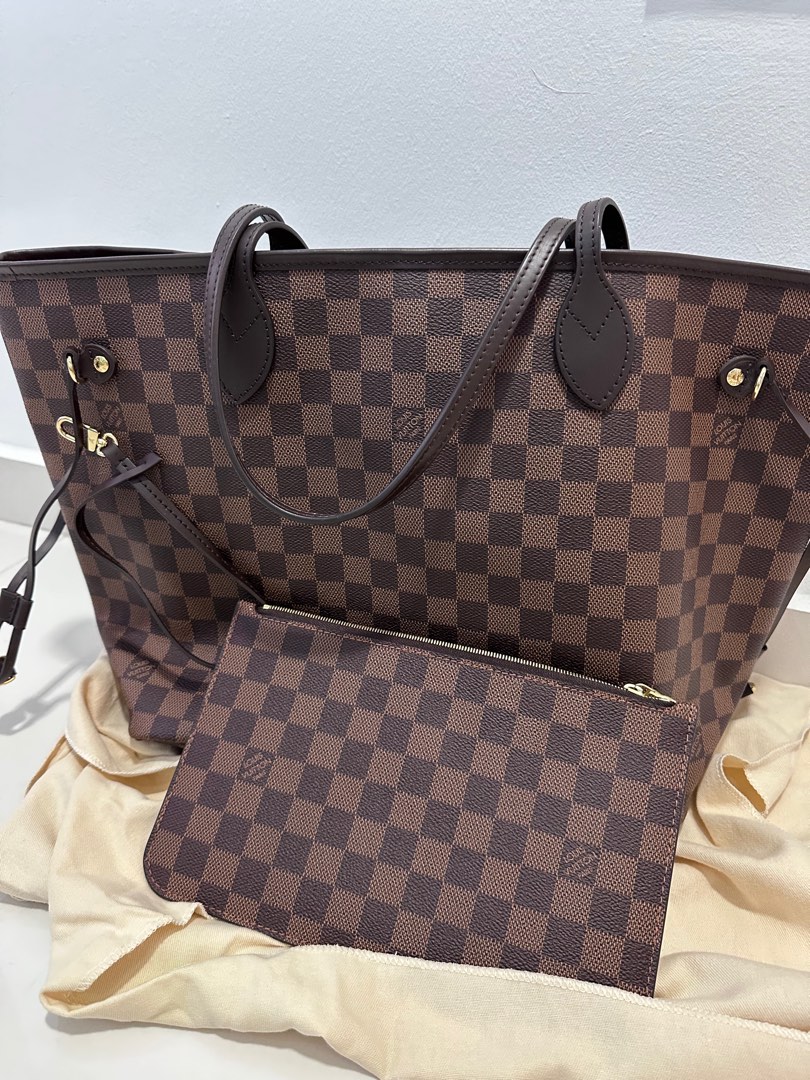 LV Neverfull MM Cherry, Luxury, Bags & Wallets on Carousell