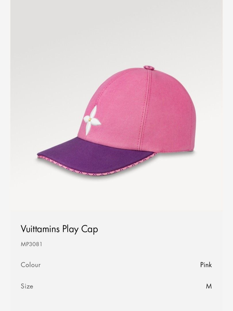 Louis Vuitton Monogram Vuittamins Visor, Pink, One Size