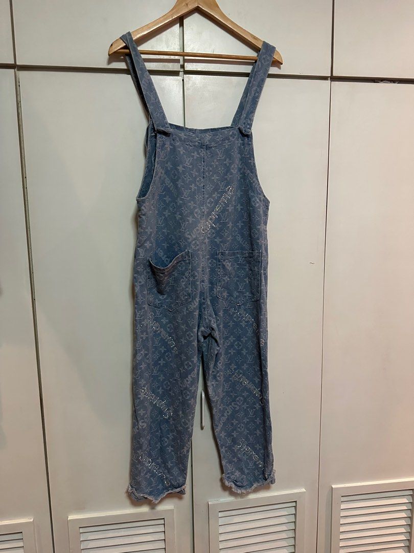 Supreme Louis Vuitton Supreme Washed Blue Denim Overalls 32