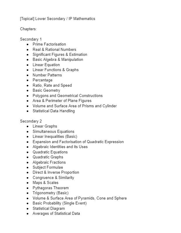 Lower Sec Math Study Notes, Hobbies & Toys, Books & Magazines