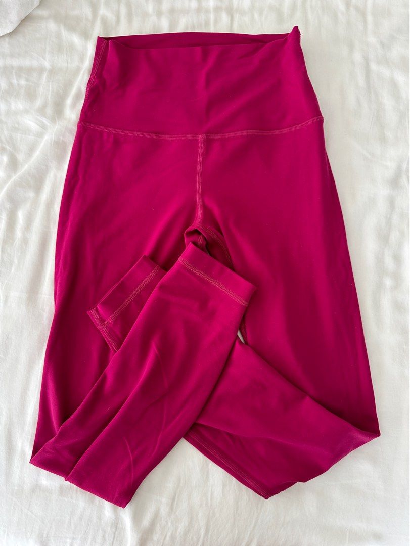 Lululemon hot pink align leggings, Women's Fashion, Activewear on