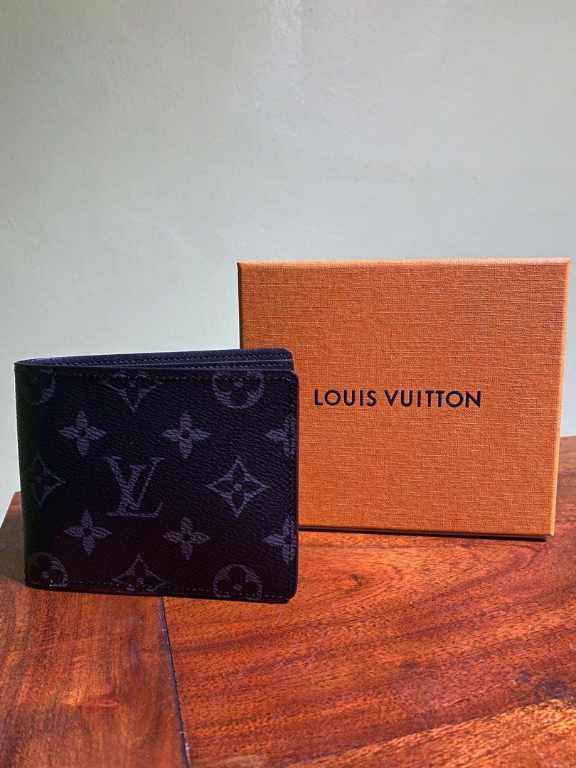 LV Multiple Wallet Ostrich Leather N92164, Men's Fashion, Watches