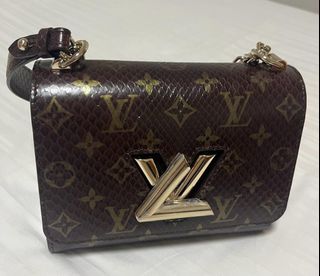 Louis Vuitton Twist Chain Wallet Limited Edition Pin Embellished