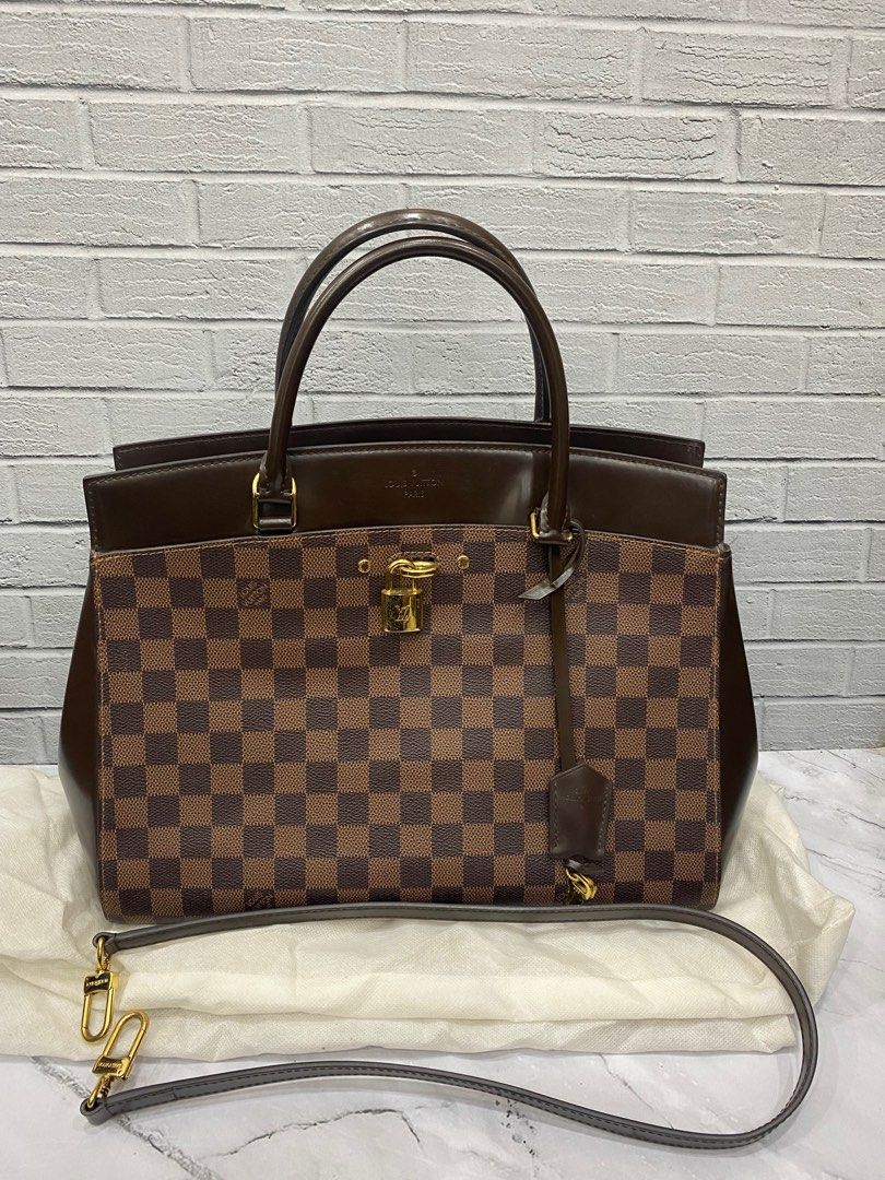 tas satchel Louis Vuitton Damier Ebene Rivoli MM 2015 Satchel Bag