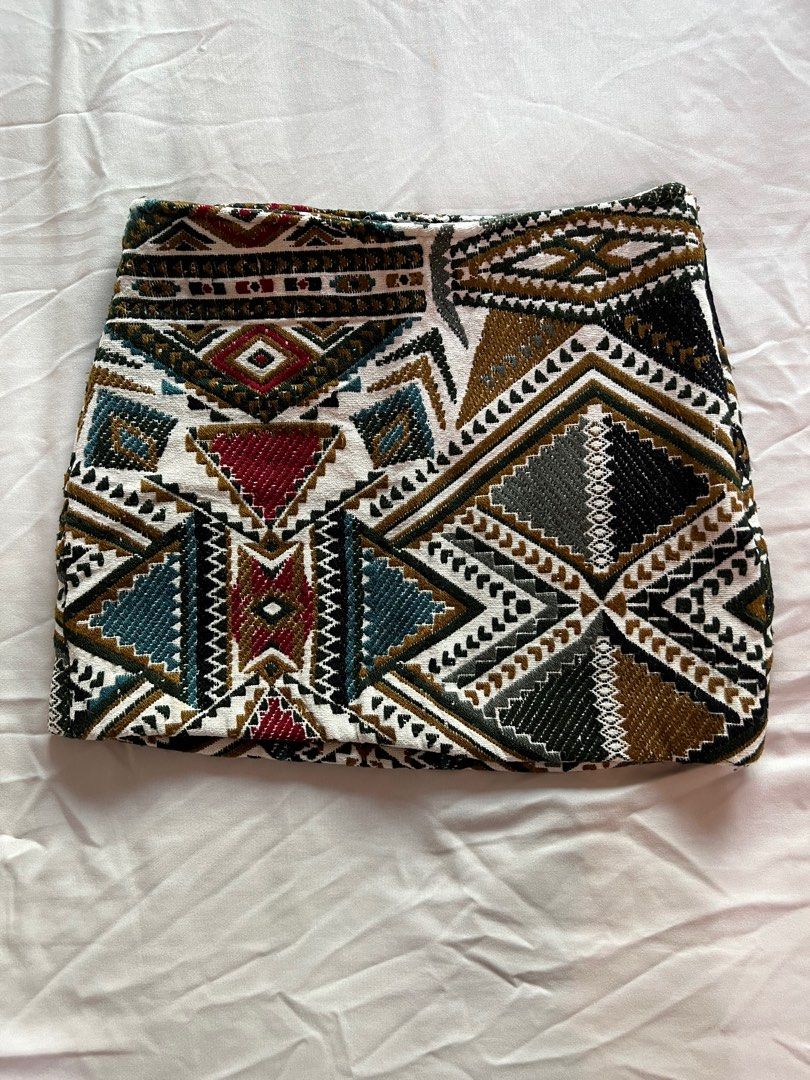 Patterned sales aztec skirt