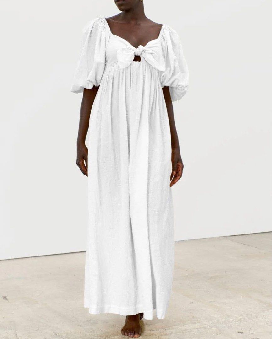 Mara Hoffman Violet Maxi Dress in White