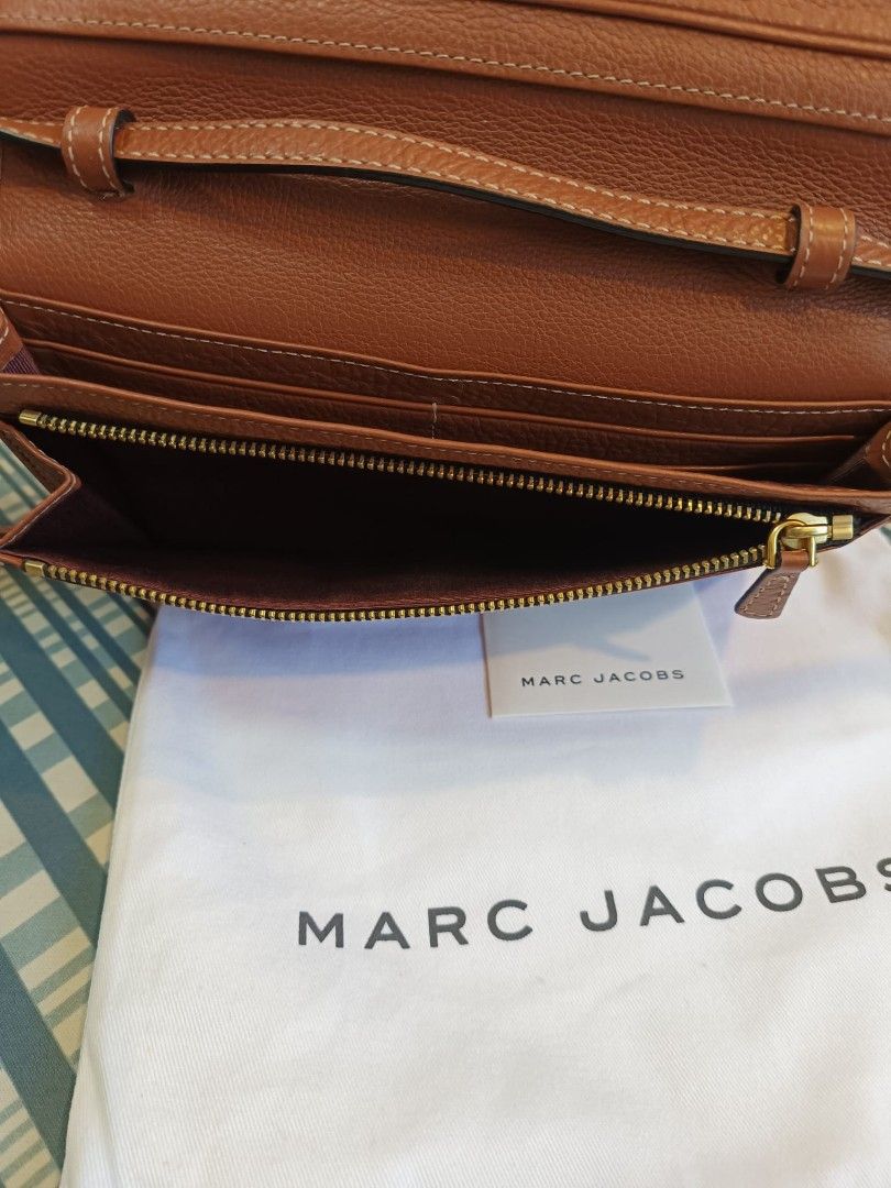 Marc jacobs recruit pebbled leather crossbody wallet sale