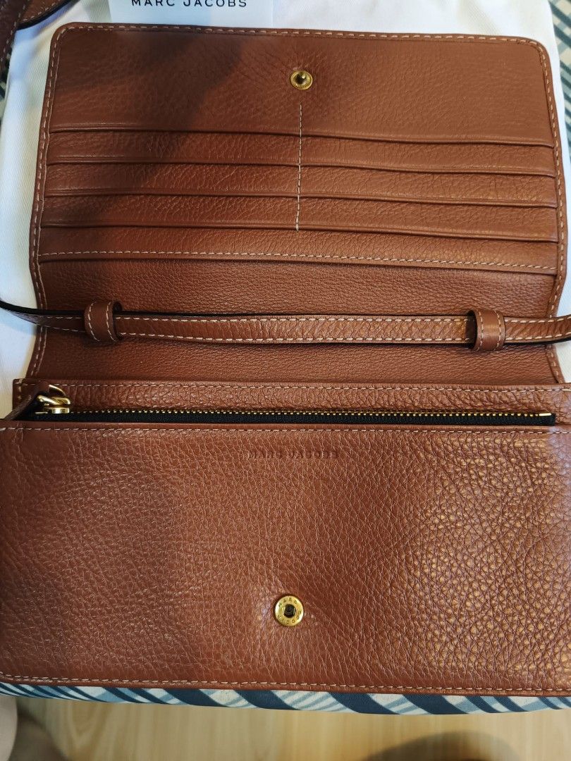 Marc jacobs recruit outlet pebbled leather crossbody wallet