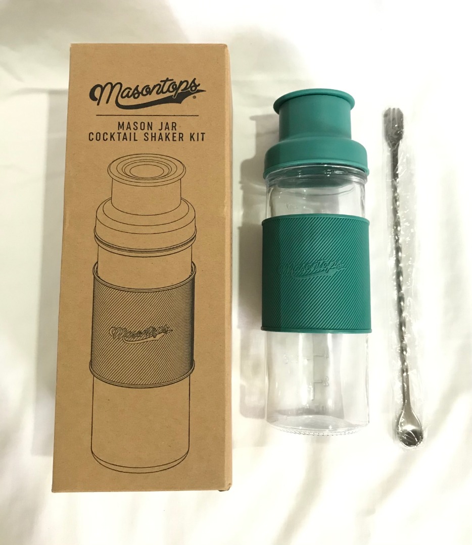 Mason Jar Cocktail Shaker Kit 