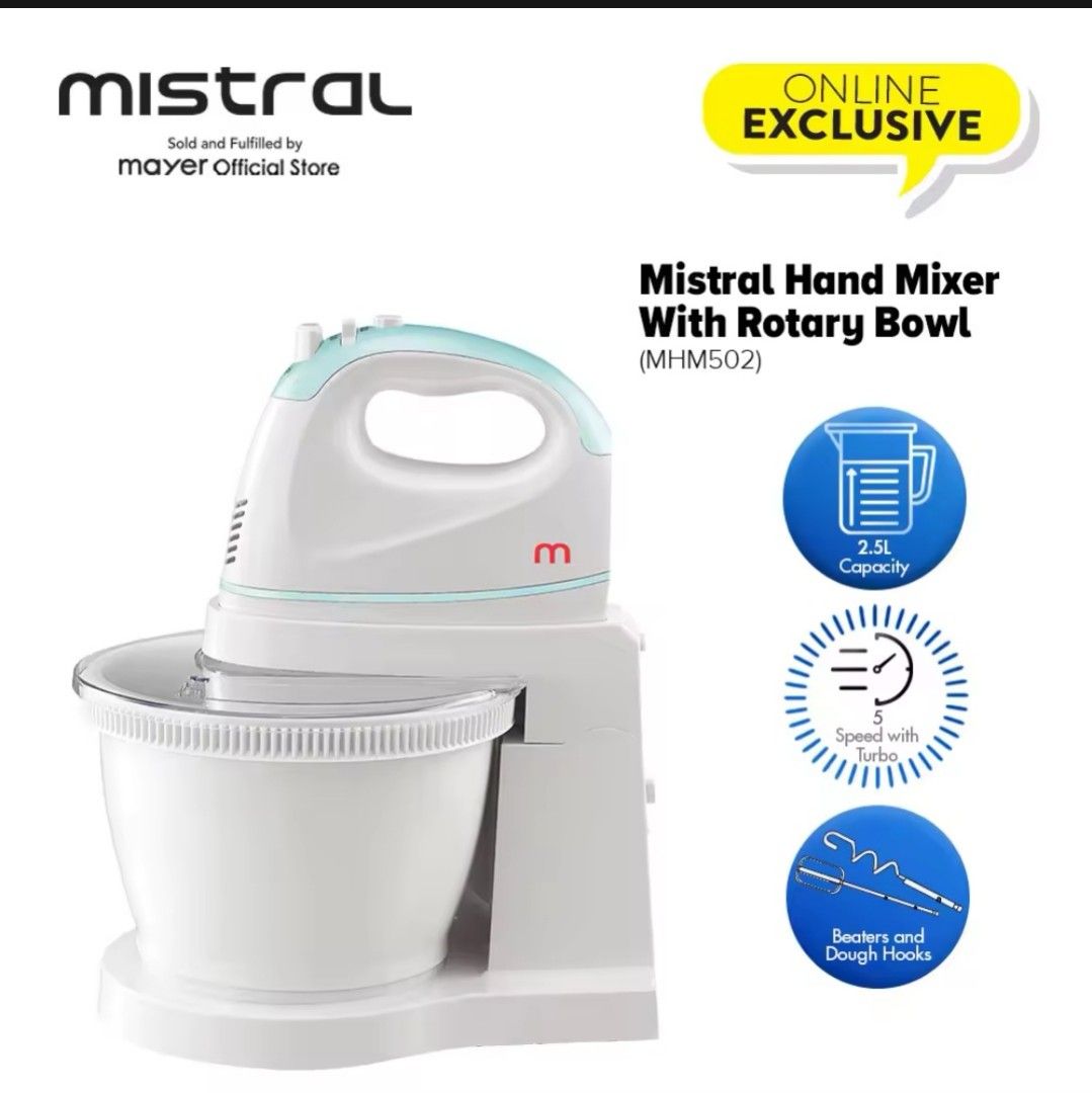 Mayer mistral mixer stand baking, TV & Home Appliances, Kitchen
